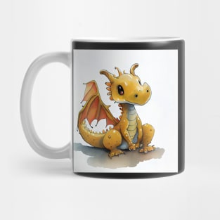 Cute Watercolor Dragon Mug